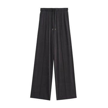 Elpidia Matte Jersey Drawstring Wide-Leg Pants