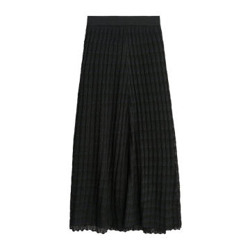 Donax Pointelle-Knit Maxi Skirt