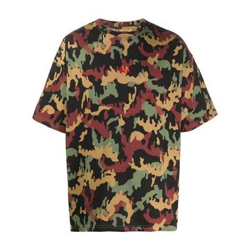 logo camouflage print T-shirt