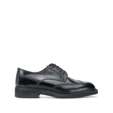 brogue detail lace-up shoes