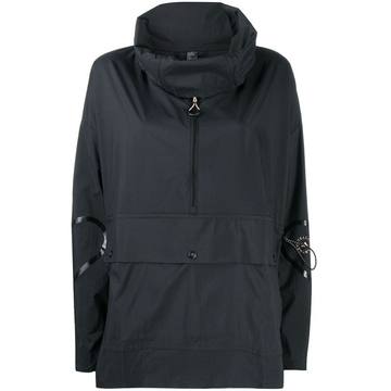 half-zip mid-length jacket