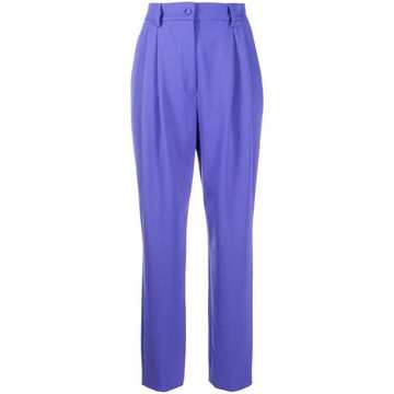 high-waisted tailored trousers