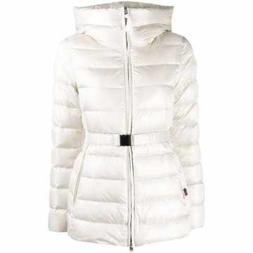 belted padded jacket