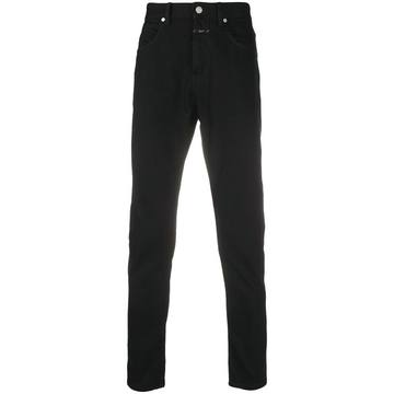 mid-rise slim-fit jeans