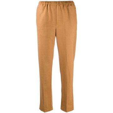 elastic-waist pull-on trousers