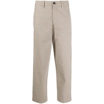 high-rise cropped trousers