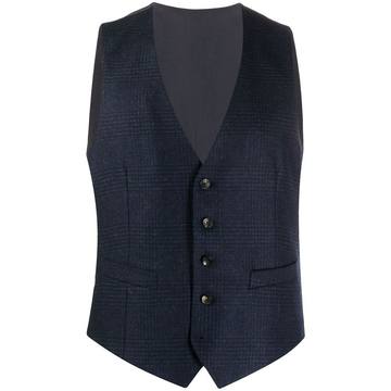 check pattern waistcoat