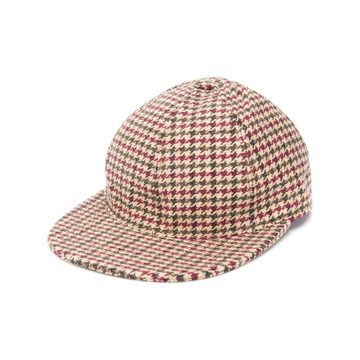 houndstooth pattern cap