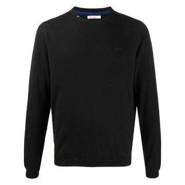 logo embroidered jumper