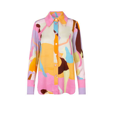 James Printed Crepe Shirt