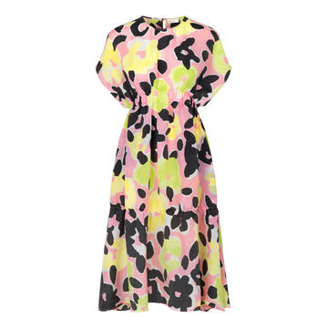 Jordan Floral Crepe Midi Dress