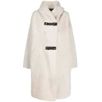 reversible shearling coat