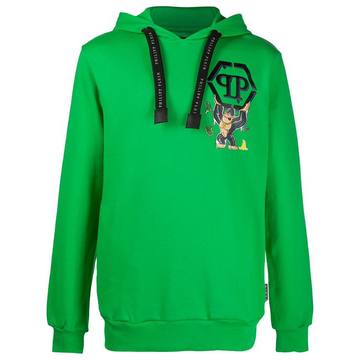 King Plein-print cotton hoodie