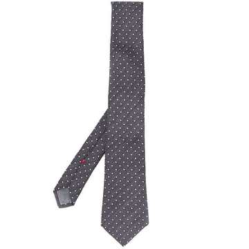 embroidered dot tie