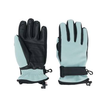 logo patch touch strap gloves