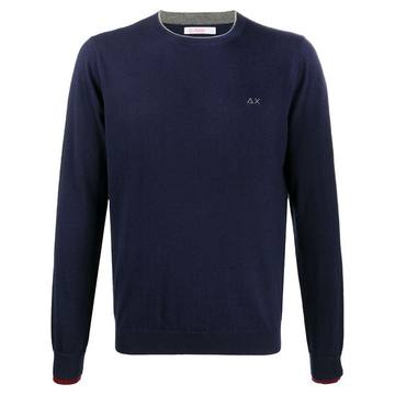 logo embroidered jumper