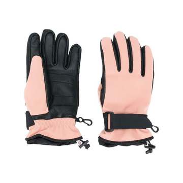 logo patch touch strap gloves