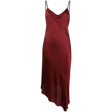 asymmetric slip dress