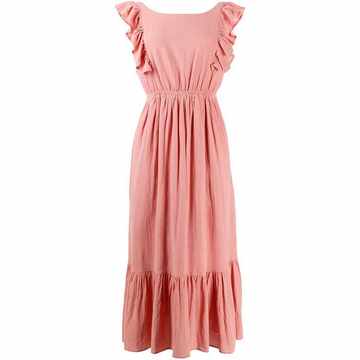 Joyce ruffle-sleeve dress