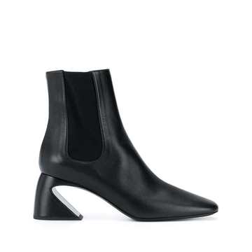 sculpted heel ankle boots