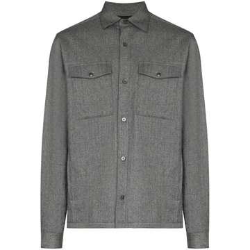 button-down shirt jacket