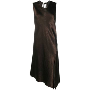 asymmetric slip dress