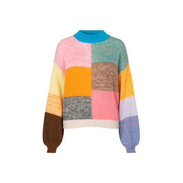 Adonis Oversized Colorblock Knit Sweater