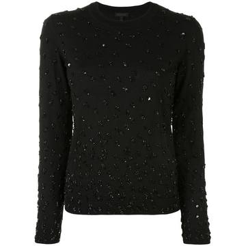 embellished fitted jumper