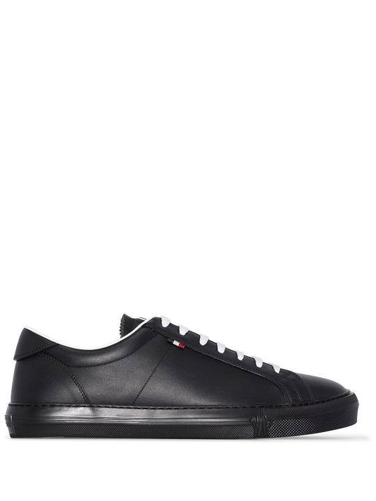 black New Monaco leather sneakers展示图