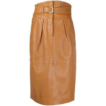 belted waist skirt