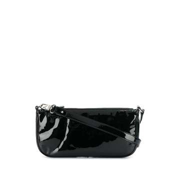 patent leather shoulder bag