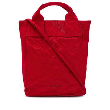 metallic tote bag