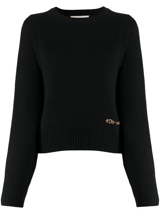 Horsebit-detail knitted jumper展示图