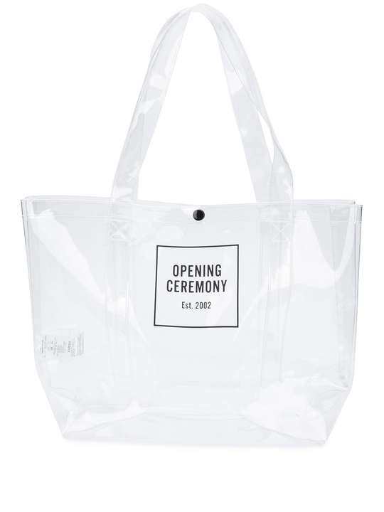 medium Box Logo transparent tote bag展示图