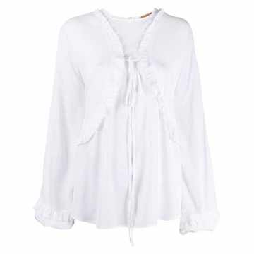 bishop sleeved ruffle top