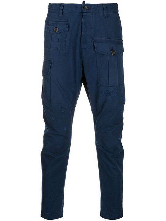 navy cargo pants展示图