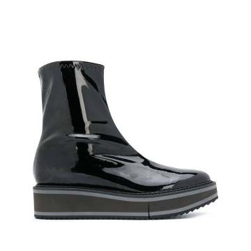 Berra patent leather ankle boots