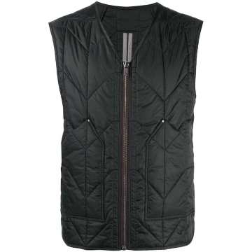 patch-pocket quilted gilet