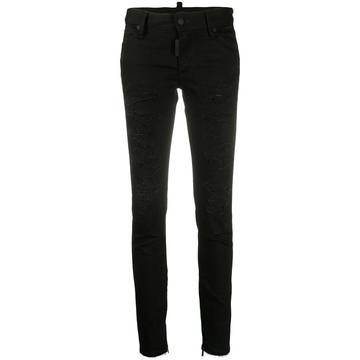 high-waist skinny jeans