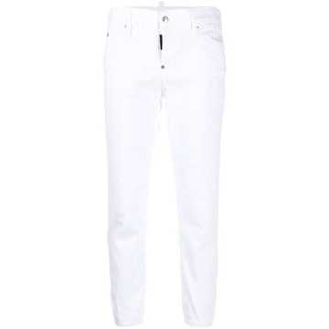 slim-fit cropped jeans