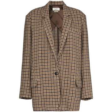 Kaito checked virgin wool blazer