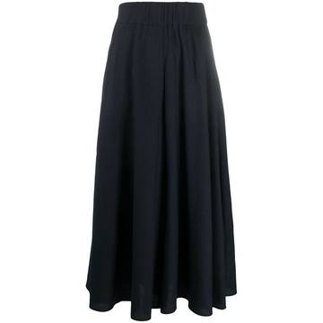 flared midi skirt