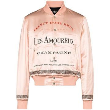 Les amoureux print bomber jacket