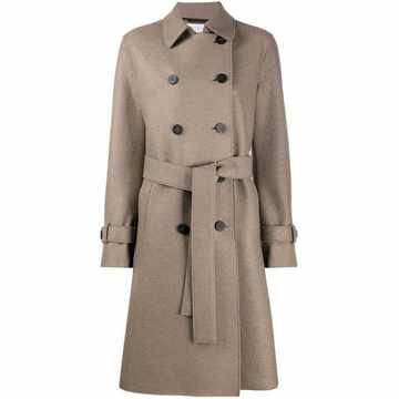 double-breasted wool coat