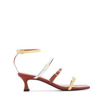 multi-strap heeled sandals