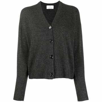 ribbed edge cashmere cardigan