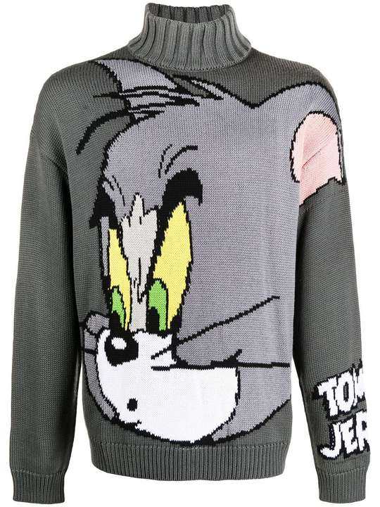 Tom & Jerry intarsia knit jumper展示图