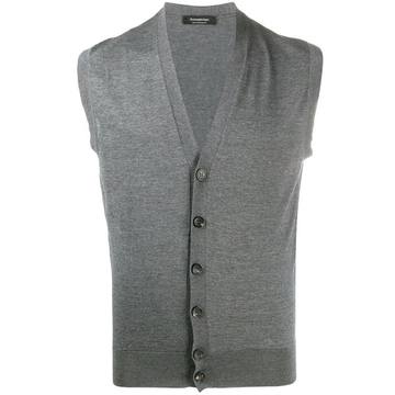 knitted wool waistcoat