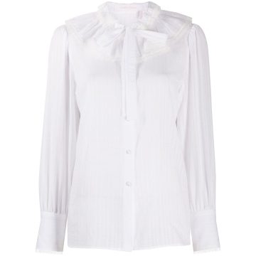 bow button-down blouse