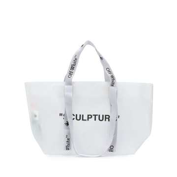 SMALL COMMERCIAL TOTE WHITE BLACK